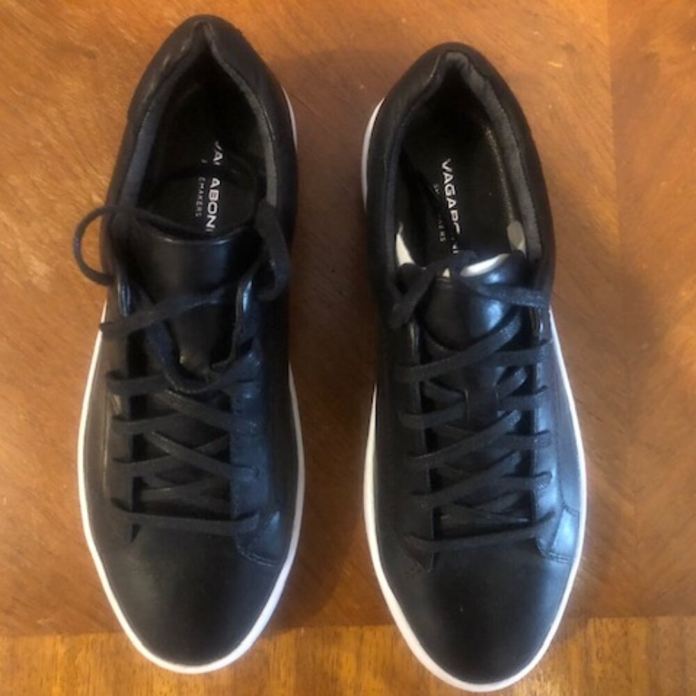 Womens Vagabond Black Leather Zoe Sneakers NWT Size 36 US5.5